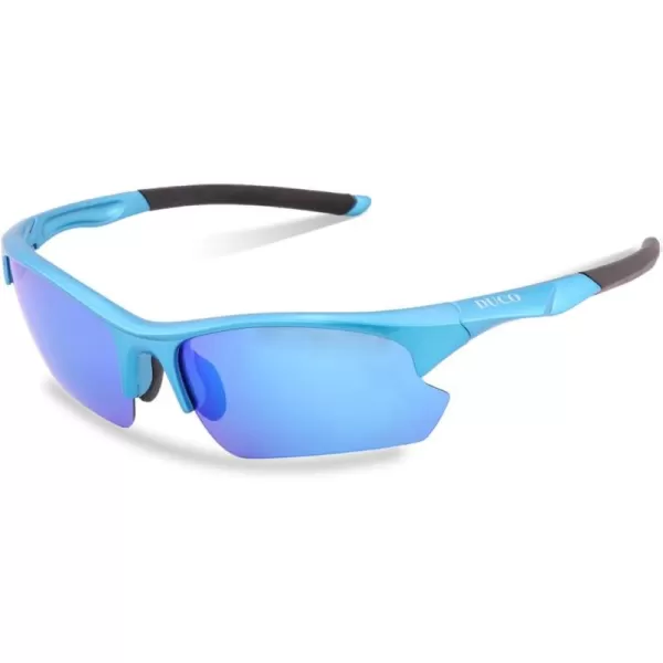 DUCO Sports Sunglasses for Cycling Fishing Golf TR90 Unbreakable Frame