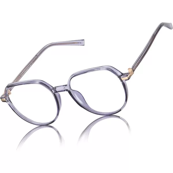 DUCO Superlight Blue Light Blocking Computer Gaming Glasses for Women 5215Grey