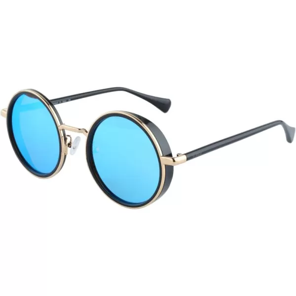 Duco Womens Polarized Sunglasses Round Design UV Protection Lens W004
