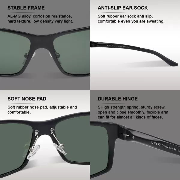 Duco Mens Driving Sunglasses Polarized Glasses Sports Eyewear Fishing Golf Goggles 8202