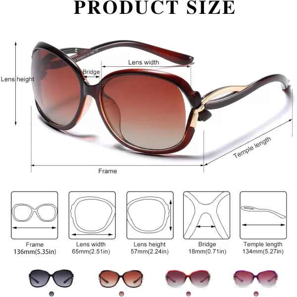 Duco Womens Stylish Polarised Sunglasses Star Glasses 100 UV Protection 2229