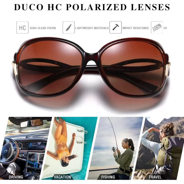 Duco Womens Stylish Polarised Sunglasses Star Glasses 100 UV Protection 2229
