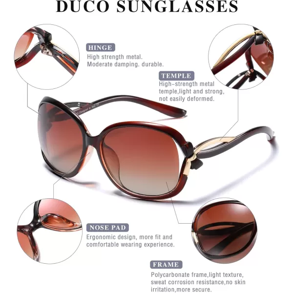 Duco Womens Stylish Polarised Sunglasses Star Glasses 100 UV Protection 2229