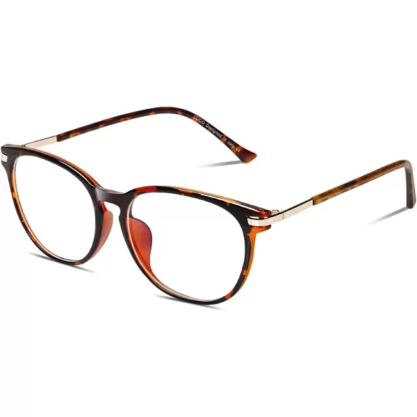 DUCO Computer Reading Gaming Blue Light Blocking Glasses for Men Women DC5204Tortoise