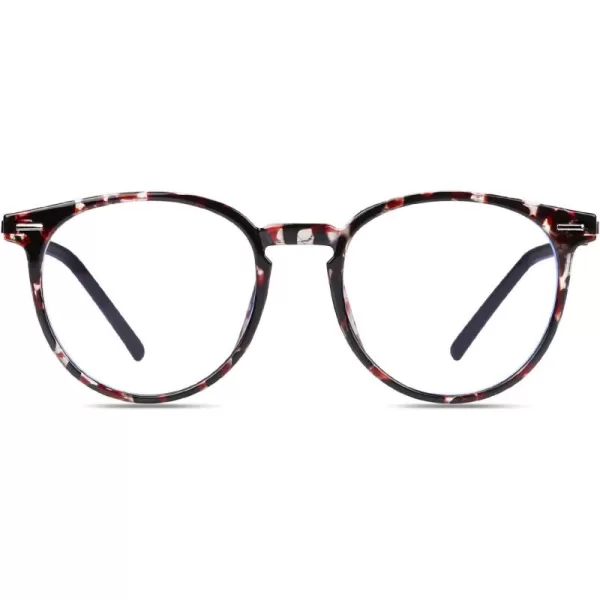 DUCO Vintage Round Blue Light Glasses For Men Women Blue Ray Blocking Glasses Computer Screen Glasses Non Prescription Eyeglasses Grey 5213W021tortoise