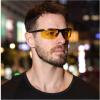imageDUCO Night Vision Glasses for Men Anti Glare Polarized Yellow Lens Sunglasses Nighttime Running Fishing Driving Glasses 8125YBright Black Frame Night Vision Lens