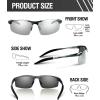 imageDUCO Mens Sports Polarized Sunglasses UV Protection Sunglasses for Men 8177sGunmetal Frame Revo Mirror Lens