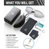 imageDUCO Mens Sports Polarized Sunglasses UV Protection Sunglasses for Men 8177sSilver Frame Revo Mirror Lens