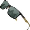 Black Frame Gold Temple G15 Lens