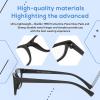 imageDUCO Blue Light Glasses Blue Ray Blocking Glasses Computer Gaming Glasses with Amber Lens 80168016 Matte Black Fr Transparent Lens