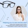 imageDUCO Blue Light Glasses Blue Ray Blocking Glasses Computer Gaming Glasses with Amber Lens 80168016 Matte Black Fr Transparent Lens
