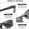 imageDUCO Mens Sunglasses Polarized Sports Fishing Running Driving Carbon Fiber Sunglasses for Men UV400 Protection DC8277Black Frame Dark Green Lens