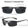 imageDUCO Mens Sunglasses Polarized Sports Fishing Running Driving Carbon Fiber Sunglasses for Men UV400 Protection DC8277Black Frame Grey Lens