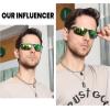 imageDUCO Mens Sunglasses Polarized Sports Fishing Running Driving Carbon Fiber Sunglasses for Men UV400 Protection DC8277Black Frame Revo Green Lens