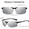 imageDUCO Mens Sunglasses Polarized Sports Fishing Running Driving Carbon Fiber Sunglasses for Men UV400 Protection DC8277Black Frame Silver Lens