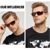 imageDUCO Mens Sunglasses Polarized Sports Fishing Running Driving Carbon Fiber Sunglasses for Men UV400 Protection DC8277Brown Frame Brown Lens