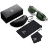 imageDUCO Mens Sunglasses Polarized Sports Fishing Running Driving Carbon Fiber Sunglasses for Men UV400 Protection DC8277Gunmetal Frame Dark Green Lens