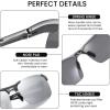 imageDUCO Mens Sunglasses Polarized Sports Fishing Running Driving Carbon Fiber Sunglasses for Men UV400 Protection DC8277Gunmetal Frame Silver Lens