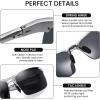 imageDUCO Mens Sunglasses Polarized Sports Fishing Running Driving Carbon Fiber Sunglasses for Men UV400 Protection DC8277Silver Frame Grey Lens