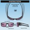 imageDUCO Polarized Sports Sunglasses for Men Women UV400 Protection Lightweight Frame for Fishing Driving Running F103Black Frame Purple Lens