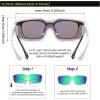 imageDUCO Sports Polarized Fit Over Sunglasses for Men Women Wrap Around Wear Over Glasses for Cycling FishingA White Frame Revo Green Lens