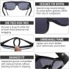 imageDUCO Sports Polarized Fit Over Sunglasses for Men Women Wrap Around Wear Over Glasses for Cycling FishingB Shine Black Frame Revo Gold Lens