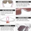 imageDUCO Sports Polarized Fit Over Sunglasses for Men Women Wrap Around Wear Over Glasses for Cycling FishingB Transparent Frame Revo Pink Lens