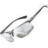 Gunmetal Frame Silver Lens