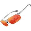 Silver Frame Revo Red Lens