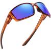 Brown Frame Revo Blue Lens