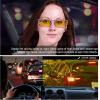 imageDUCO Night Vision Driving Glasses Fit Over Glasses for Men and Women Anti Glare Polarized Yellow Nighttime Lens 8953YB05l Size Shine Purple Frame Night Vision Lens