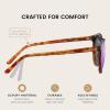 imageDUCO Polarized Sunglasses for Women Retro Round Womens Sunglasses Classic Vintage UV400 Shades DC1230Brown Tortoise Frame Revo Purple Lens
