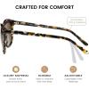 imageDUCO Polarized Sunglasses for Women Retro Round Womens Sunglasses Classic Vintage UV400 Shades DC1230Tortoise Frame Gradient Brown Lens