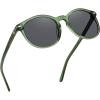 Transparent Green Frame Grey Lens Transparent Green Frame Grey Lens