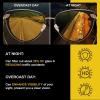 imageDUCO Cat Eye Polarized Night Vision Glasses for Women Yellow Tinted Glasses for Night Driving 1222YBlack Gold Frame Night Vision Lens