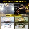 imageDUCO Night Driving Glasses Women Fit Over Glasses Night Vision Goggles Light Weight TR90 Frame Anti Glare LensBtransparent Gray Frame Night Vision Lens