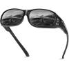imageDUCO Wraparound Fitover Glasses 8953 Polarized Wear Over Night Vision Sunglasses for Men Women 8953Y1