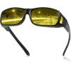imageDUCO Wraparound Fitover Glasses 8953 Polarized Wear Over Night Vision Sunglasses for Men Women 8953Y2
