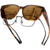 B Tortoise Frame Brown Lens