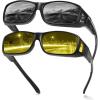 imageDUCO Wraparound Fitover Glasses 8953 Polarized Wear Over Night Vision Sunglasses for Men Women 8953Y1