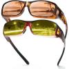 imageDUCO Wraparound Fitover Glasses 8953 Polarized Wear Over Night Vision Sunglasses for Men Women 8953Y6