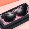 image:imageDUCO Small Cat Eye Sunglasses for Women Retro Polarized Narrow Sun Glasses W005