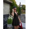 imageBEAGIMEG Womens Sexy Bodycon Sleeveless Halter Tie up Back Backless Deep V Aline Club Party Mini DressBlack