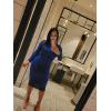 imageBEAGIMEG Womens Ruched Long Sleeve Elegant Bodycon Basic Casual Midi DressRoyalblue