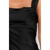 image:imageBEAGIMEG Womens Sleeveless Bodycon Mini Dress Square Neck Ruched Slim Fit Cocktail Party Club DressBlack