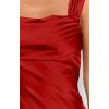 image:imageBEAGIMEG Womens Sleeveless Bodycon Mini Dress Square Neck Ruched Slim Fit Cocktail Party Club DressRed