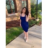 image:imageBEAGIMEG Womens Sexy Tank Top Bodycon Midi Party Dress  Ruched Sleeveless BasicRoyal Blue