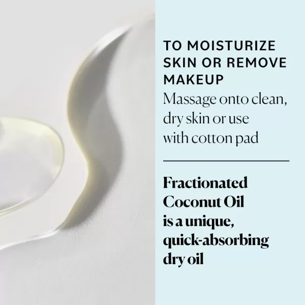 Sky Organics Fractionated Coconut Oil Hydrating Dry Oil for Moisture Massage and Makeup Removal Suitable for All Skin Types 100 Pure and Cold Pressed Multipurpose Body and Face Oil 8 fl Oz
