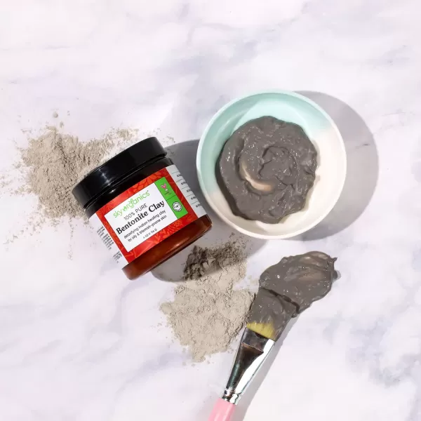 Sky Organics  Indian Healing Clay 16 oz  Detoxifying Bentonite Clay Powder  Exfoliating Face Mask  Pore Cleaner  Combination ampamp Oily Skin  Natural Vegan ampamp Cruelty Free  Skin Care ampamp Self Care4 Ounce Pack of 1