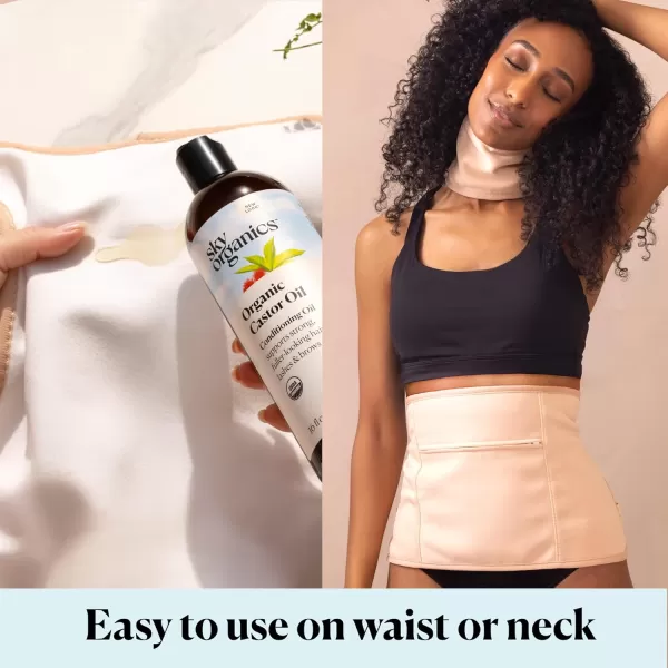 Sky Organics Organic Castor Oil 100 Pure Hexane Free ColdPressed to Support Stronger FullerLooking Hair Eyelashes ampamp EyebrowsGood for Castor Packs Navel Oiling Carrier Oil Use 8 fl oz16 Fl Oz Kit Pack of 1